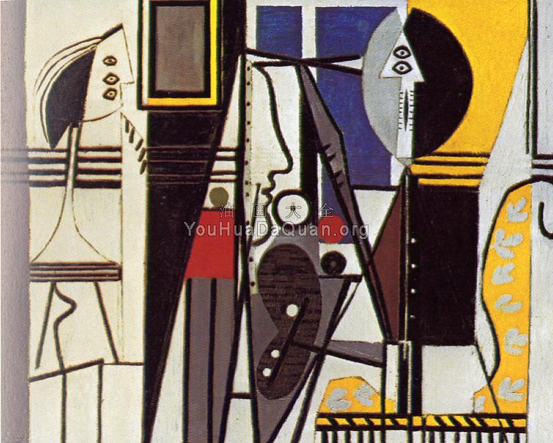 画家和模特儿 - 巴勃罗·毕加索